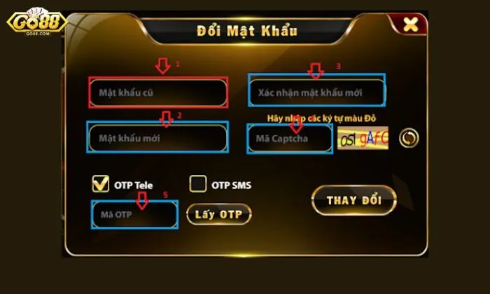 Cách khôi phục mật khẩu khi người chơi vô tình quên