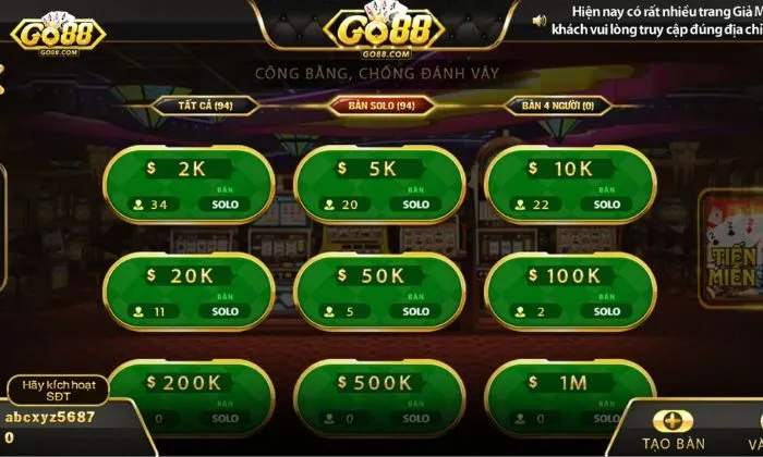 Tiến Lên Go88