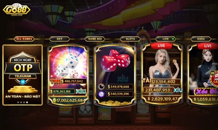 Cổng game đánh bài đổi thưởng uy tín Go88 nổi bật với giao diện hấp dẫn