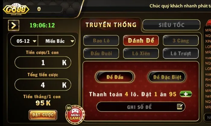 Lô Đề 1 Ăn 900 Go88 Quy ước đổi thưởng và nhận thưởng chi tiết tại cổng cược