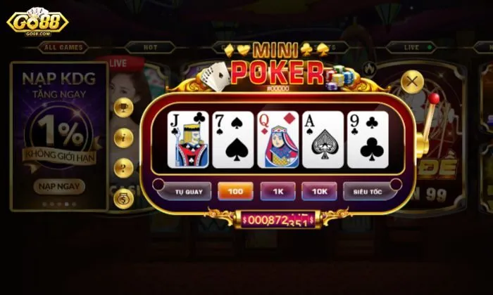 Không lạm dụng tính năng quay nhanh hay quay siêu tốc trong Mini Poker Go88