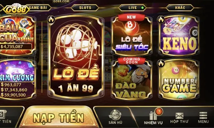 Number Game Go88 Number game Go88 là phiên bản hiện đại của xổ số truyền thống