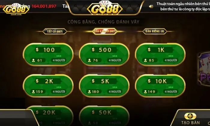 Phỏm Go88 Luật chơi Phỏm tại nhà cái Go88 tương tự như cách chơi truyền thống