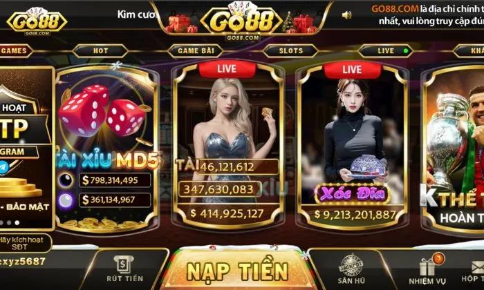 Tài xỉu Go88 - chơi là thắng